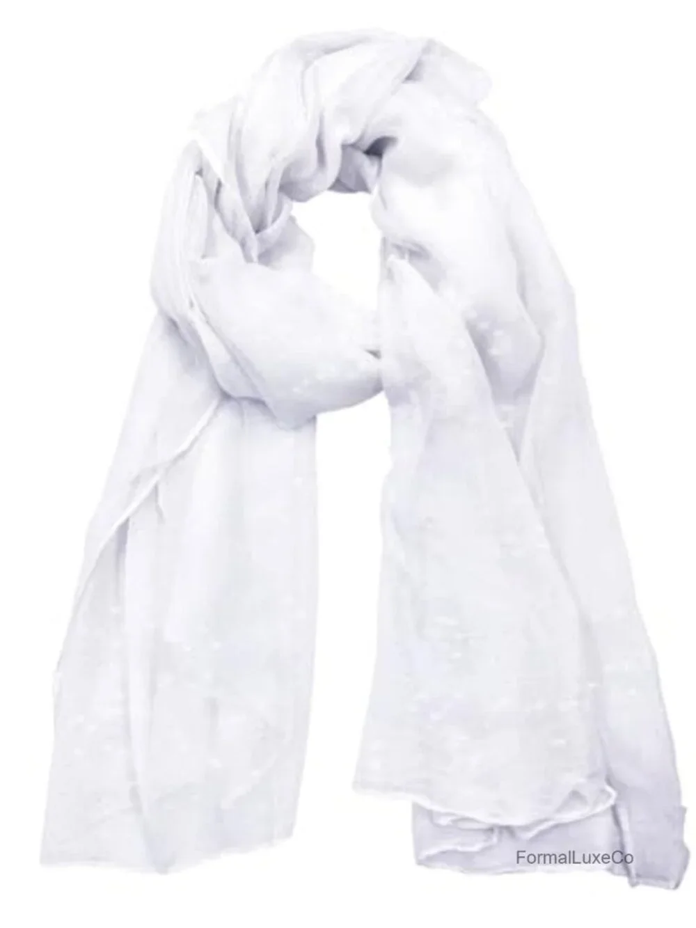 Lightweight Soft Fashion Scarf Shawl Wrap 85% Polyester 15% Cotton